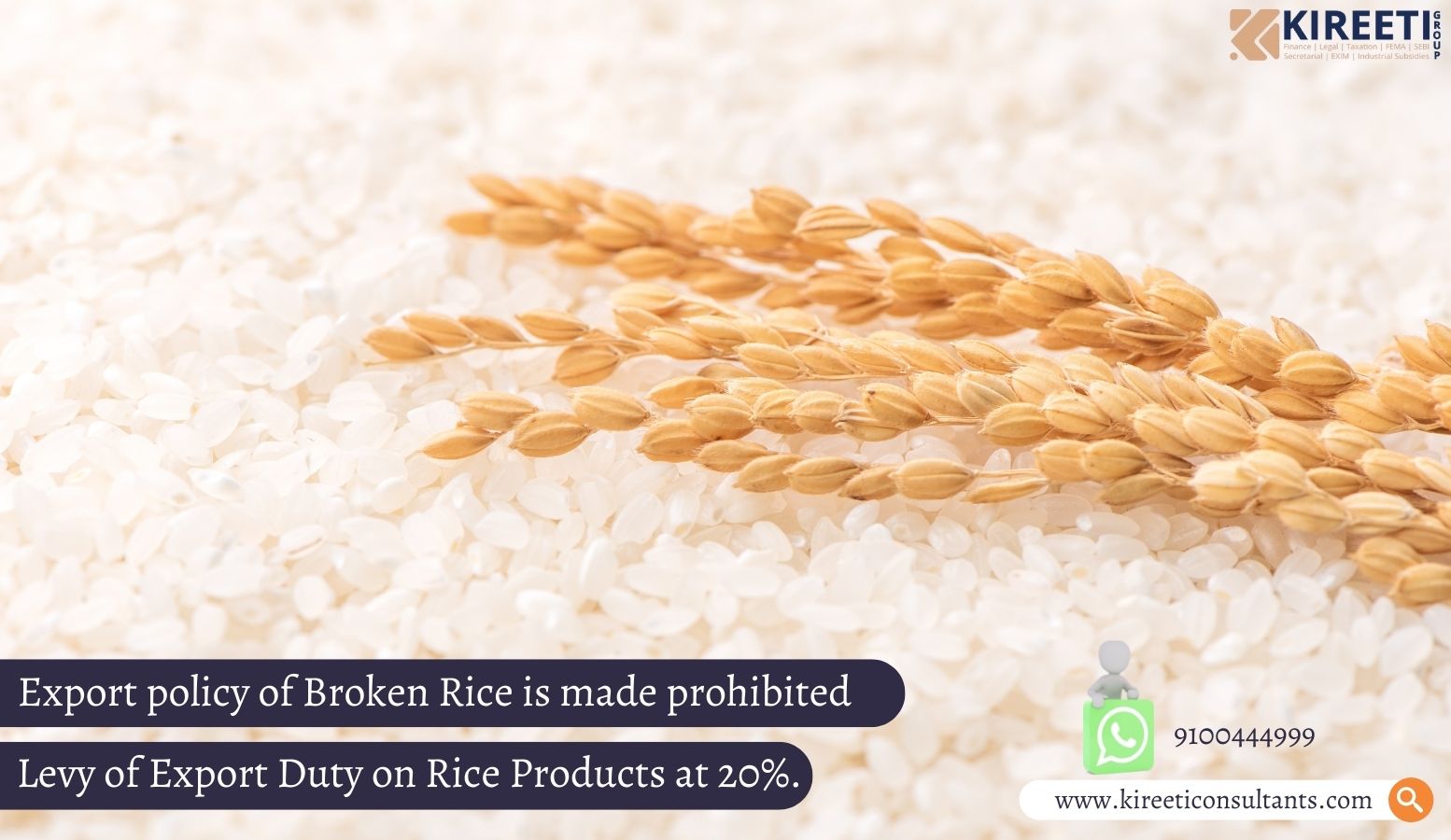 Rice Export, Broken Rice, Husked Rice