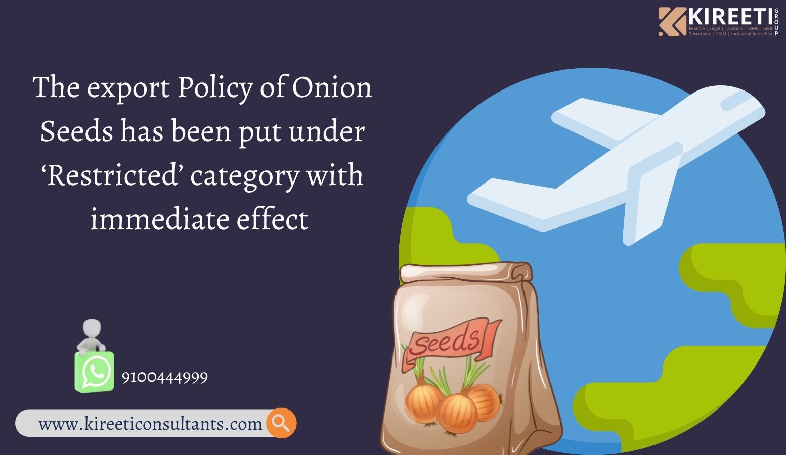 Onion Seeds, Export Policy 