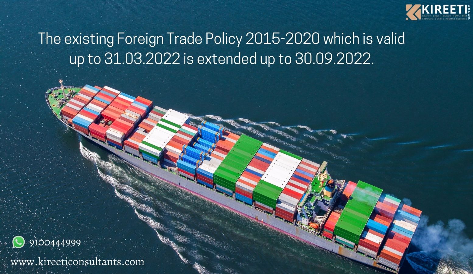 FTP, foreign trade policy, DGFT, Trade, Export, Import, Kireeti consultants, 