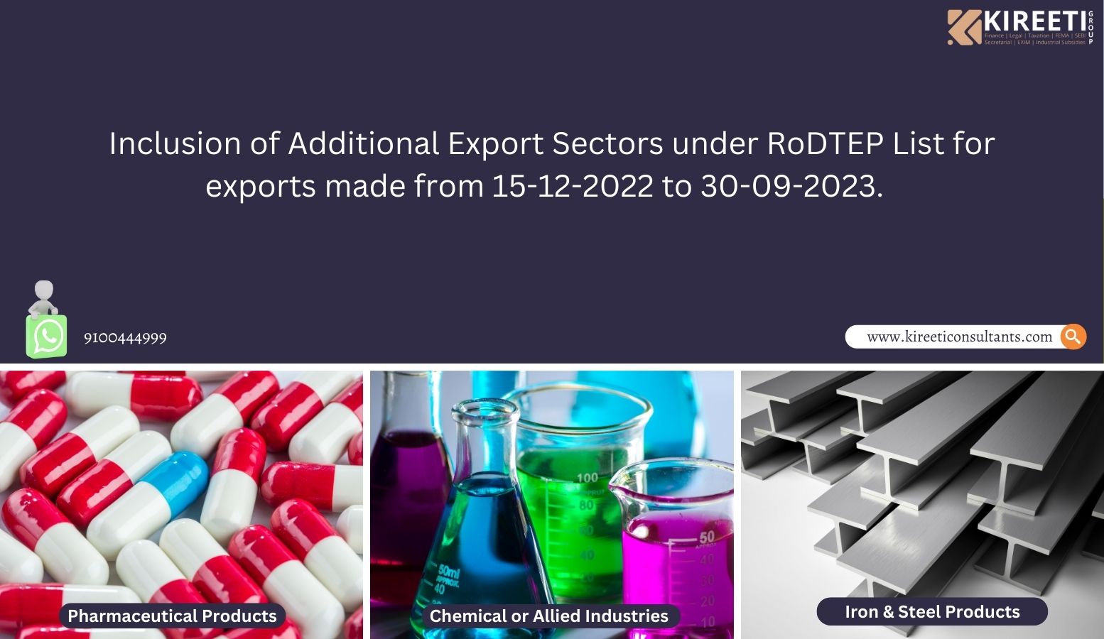 RoDTEP, Exports