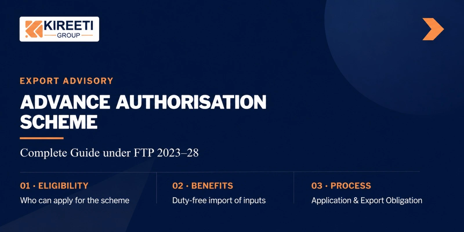 Advance Authorisation Scheme - duty-free import of inputs explained